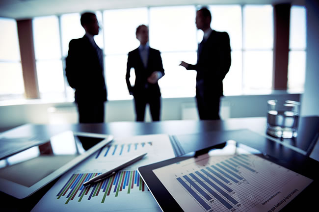 Image of businessmen in an office 